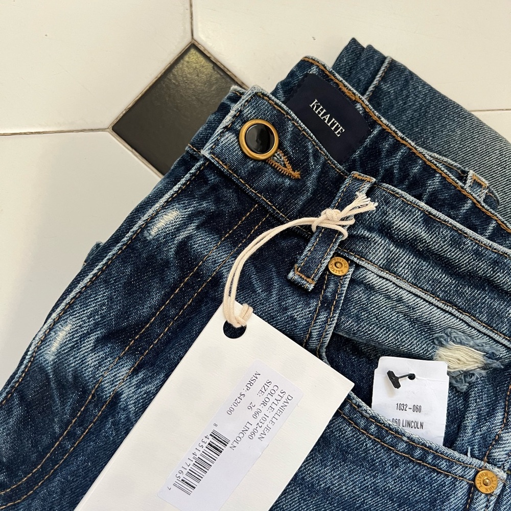 NWT | Khaite High-Rise Danielle Jeans | Sz 26